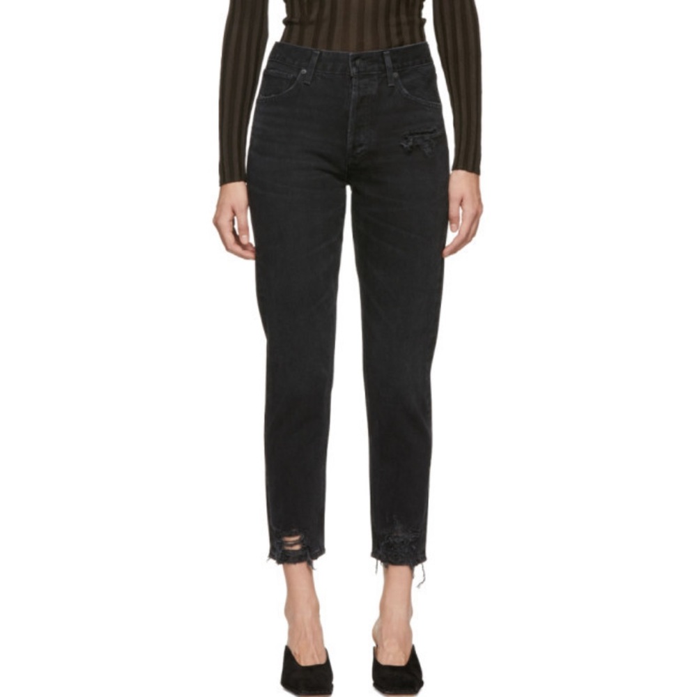 Agolde Black Jamie Hi Rise Classic Jeans sz 25